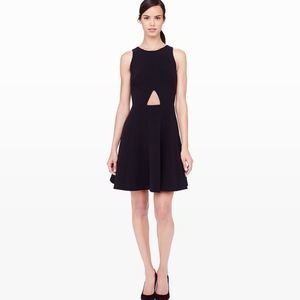 Club Monaco Lily Sleeveless Cutout Fit & Flare Mini Dress black sz 4